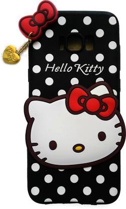 Eaxes Back Cover for Samsung Galaxy S8 (Black Hello Kitty)