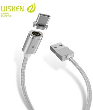 WSKEN USB Type C Cable 2 A 2 m mini 2(2 m)_Type C_Silver