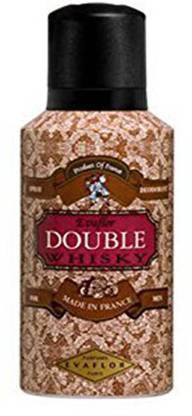 EVAFLOR Double Whisky Perfumed By Paris Perfume Body Spray  -  For Men