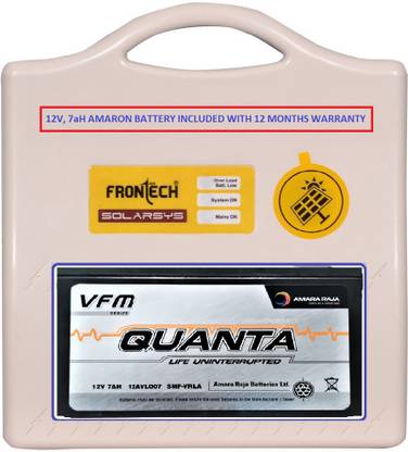 Frontech Home UPS with Amaron battery - 45w CFL/LED solar system Solar sys Square Wave Inverter