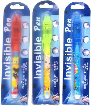 Adi Trading Invisible Ink Magic Pen with UV Light Multi-function Pen