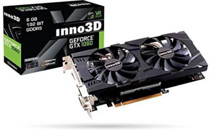 Inno3D GTX 1060 GDDR5 6 GB NVIDIA Chipset 192 bit 1506 MHz Graphics Card