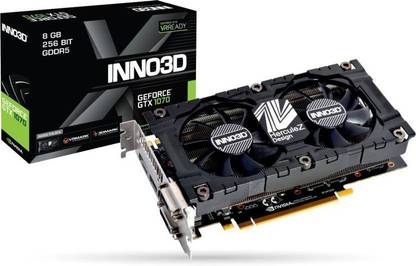 Inno3D GTX 1070 GDDR5 8 GB NVIDIA Chipset 256 bit 1506 MHz Graphics Card