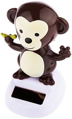 Generic Cute Solar Powered Shaking Toy Abs Resin Monkey On Stage Dancing Table Toy
