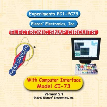 Snap Circuits Ci-73 Computer Interface Kit
