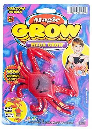 Generic Jaru, Magic Grow Mega Grow Sea Animals, Crab, 2-Pack