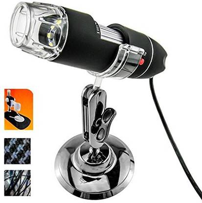Generic Science Purchase - Portable 2Mp 50X-500X Magnification 8-Led Usb Digital Microscope Endoscope With Stand For Education