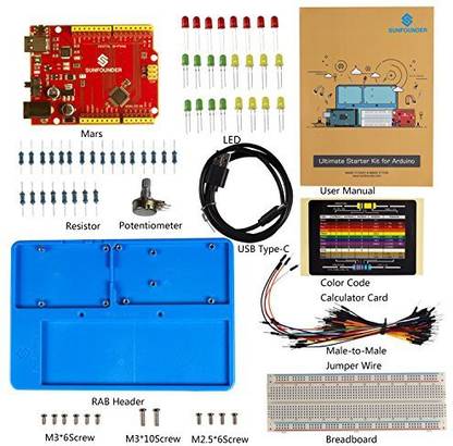 SunFounder Ultimate Starter Kit For Arduino Uno R3 Mega 2560 With Detailed Manual For Beginner Rab Breadboard Holder