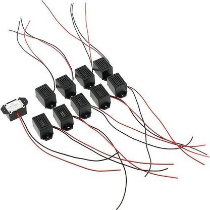 xUmp com 10 Pack Buzzers With Leads - 9V