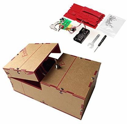 New Brand Name Bangbang Useless Box Diy Kit Useless Machine Birthday Gift Toy Geek Gadget Fun Office Home Desk Decor (1Pc: Color Red)