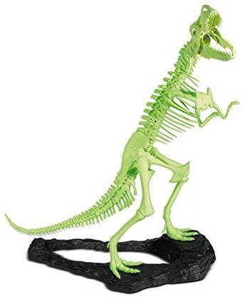 Geoworld Tyrannosaurus Rex Skeleton Toy, Glow In The Dark