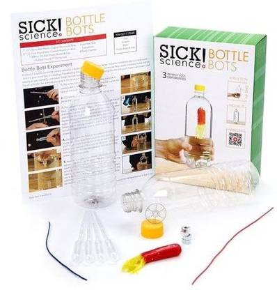 ScienceLAB Sick! Science Bottle Bots Cartesian Diver Experiment Kit By Be Amazing Toys