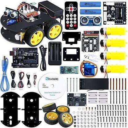 Generic Elegoo El-Kit-012 Uno Project Smart Robot Car Kit V 3.0 With Uno R3, Line Tracking Module, Ultrasonic Sensor, Bluetooth Module
