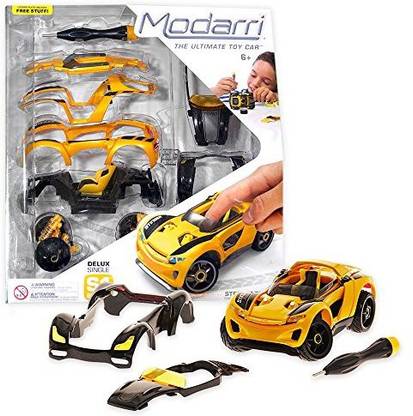 Modarri Delux S1 Stinger Car Build Your Car Kit Toy Set - Ultimate Toy Car: Make Your Own Car Toy - For Thousands Of Designs - Real