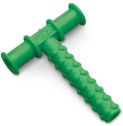 Chewy Tubes Green Knobby Texture Teether