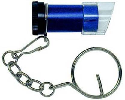 Generic 20X Blue Microscope Magnifier Keychain Stamp Coin Tool