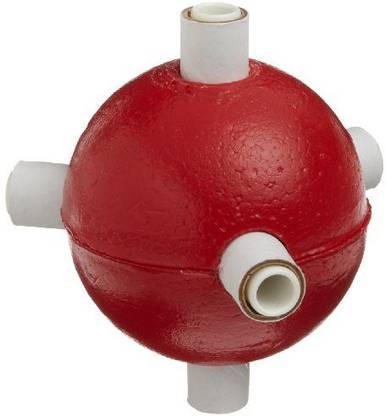 Generic Molecular Models Red Polystyrene Trigonal Bipyramidal Oxygen Atom Center, 2" Diameter (Pack Of 6)