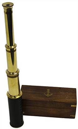 Generic Iotc Science Purchase 78Tele15 Handheld Brass Telescope With Wooden Box