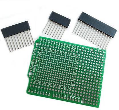 Generic Prototype Pcb For Arduino Uno R3 Shield Board Diy, Combo 2Mm + 2.54Mm Pitch