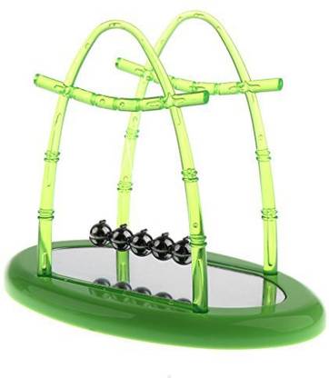 Monkeyjack Newton'S Cradle Balance Balls Physics Science Classroom Puzzle Desk Toy Lab Teaching Aids With Mirror Base