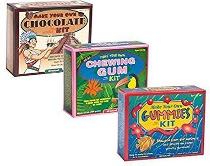Generic Make Your Own Chocolate Gummy And Chewing Gum Kits - 3 Pack Bundle