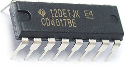 Generic Texas Instruments Cd4017 Cd4017Be Cmos Decade Counter With 10 Decoded Outputs Dip16 10 Pack