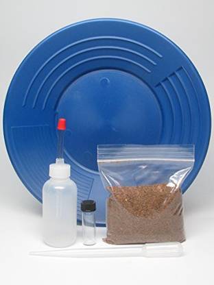 Generic Gold Mining Pan Kit 14" With Pay Dirt Color Blue Find The Gold!
