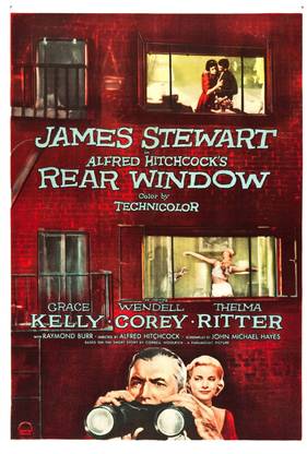 Rear Window Movie Poster Paper Print