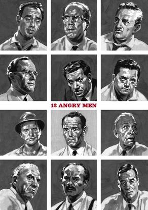 12 Angry Men Poster Paper Print