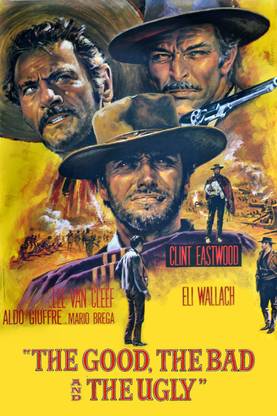 The Good the Bad and the Ugly Movie Poster Paper Print