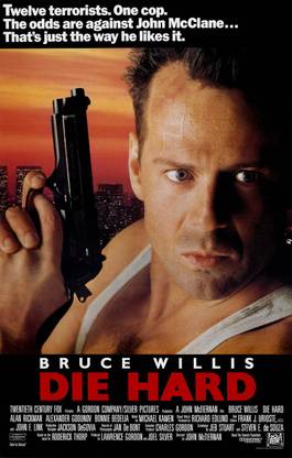Die Hard Movie Poster Paper Print