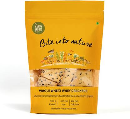 Happy Roots Whole Wheat & Whey Crackers
