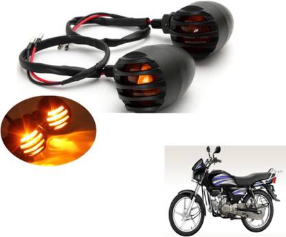 MOCKHE Front, Rear LED Indicator Light for Hero Splendor Plus