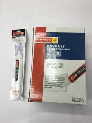 Camlin correction pen 10 ml 5 mm whitener pen