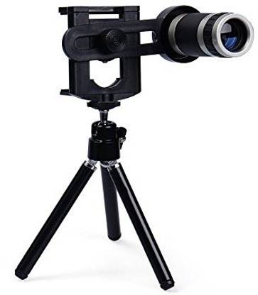 Supreno  8x Extra Zoomer Optical Zoom Telescope Mobile Camera Lens with Tripod & Phone Holder for Android/iOS Phones Mobile Phone Lens