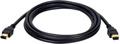 Anweshas Video Cable 1.8 m FireWire Cable Includes Adapter high speed connection gold plated connector for maximum conductivity includes adapter IEEE 1394 standard (4pin/6pin and 6pin/6pin together) 1.8 metre