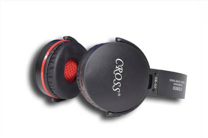 CROSS WIRELESS BLUETOOTH HEADPHONE WITH MIC & EXTRA BASS (BLACK) Bluetooth