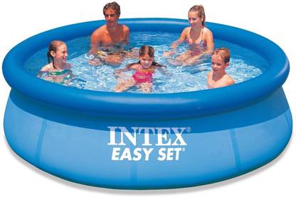 INTEX ® Original Inflatable,Superior 10ft X 30inches Jumbo Easy Set 3850 Litres Water Capacity Family Pool Inflatable Swimming Pool