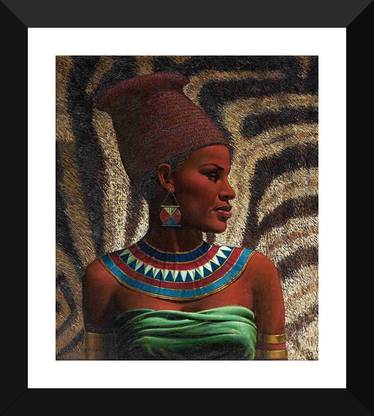 Zulu Maiden - "Vladimir Tretchikoff Paintings Collection" - Premium Quality Framed Poster For Home And Office Décor Paper Print