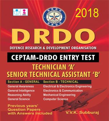 DRDO ( CEPTAM ) ENTRY TEST Technician A Senior Technical Assistant B Exam Books 2018
