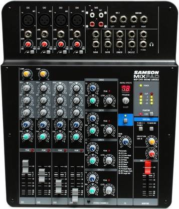 SAMSON MixPad® MXP124FX - Compact, 12-Input Analog Stereo Mixer with Effects and USB Analog Sound Mixer
