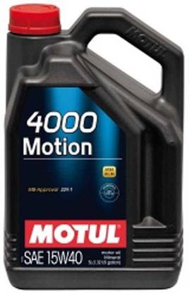 MOTUL 4000 MOTION PLUS 15W40 Motor Oil 5 Litre Synthetic Blend Engine Oil