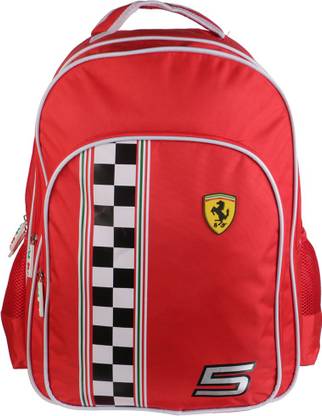 SIMBA BTS-FERRARI RACE FLAG 18 TR Waterproof School Bag