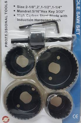 Inditrust 6 pc wood hole saw cutting set kit Wood Cutter