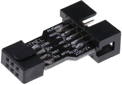 Robodo AVR-ISP 10Pin to 6pin Adapter PCB for USBASP Programmer
