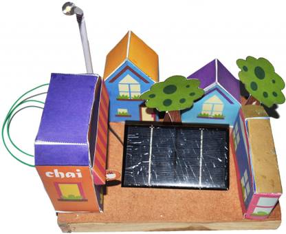 ProjectsforSchool Ecocity model - solar powered Science Projects Working Models - DIY Science Experiment kit