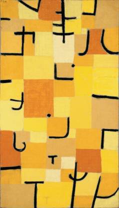 Signs In Yellow - "Paul Klee Paintings Collection" - Premium Quality Poster For Home And Office Décor Paper Print