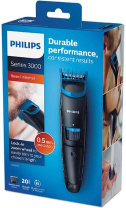 PHILIPS Men QT4003/15 Beard and Stubble Trimmer (Black) Trimmer 35 min  Runtime 4 Length Settings