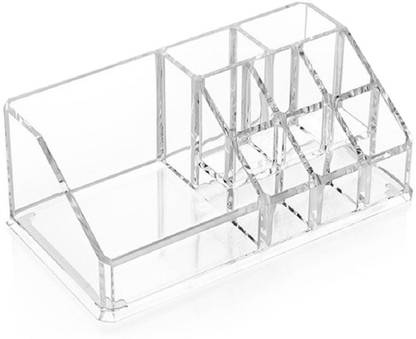 SKYZONE Clear Acrylic Lipstick Holder Stand Cosmetic Display Storage Rack Organizer Makeup Case Box Container Lipstick holder Vanity Box