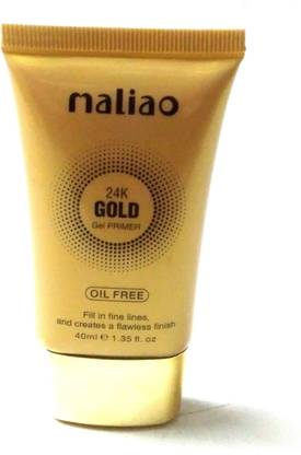 maliao 24k gold gel base primer for long lasting oil control flow less HD makeup Primer  - 40 ml